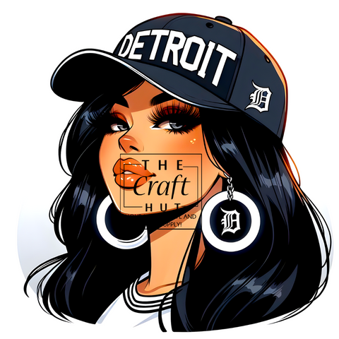 Tigers DTF - Detroit Girl