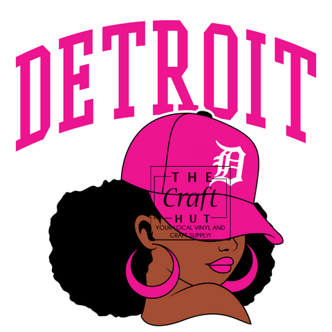 Tigers DTF - Detroit Girl (Pink)