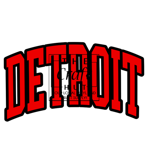 Red Wings DTF - Red and Black Detroit Logo