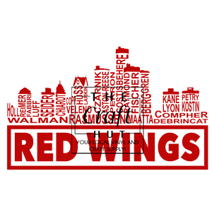 Red Wings DTF - Detroit Skyine W/ Names