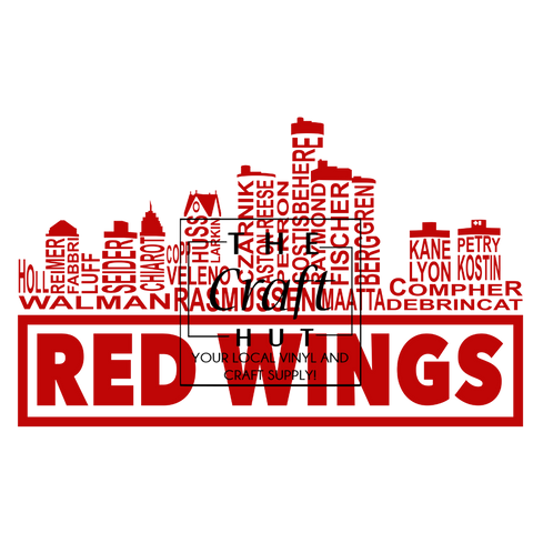 Red Wings DTF - Detroit Skyine W/ Names