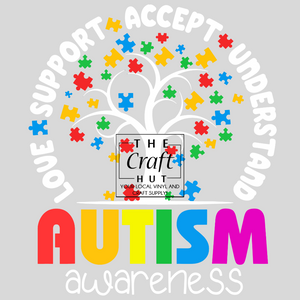 Autism Awareness - Puzzle Piece Tree
