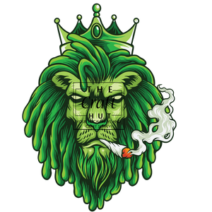 Cannabis DTF Transfer - Green Lion