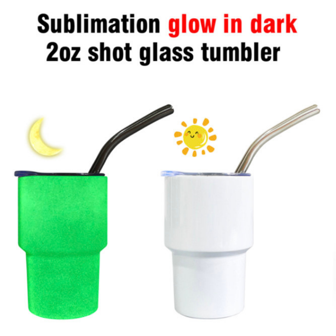Glow In The Dark 2 OZ Mini Tumbler The Craft Hut SCS