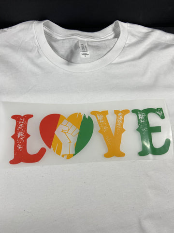 Black History DTF TRANSFER-LOVE FIST