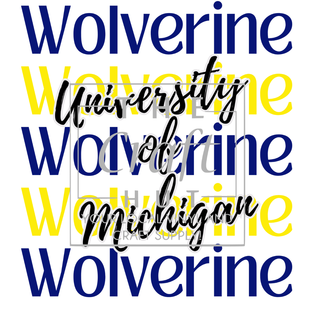 College DTF Transfer - Wolverine Repeat