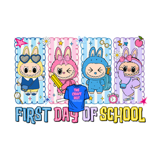 Back To School DTF Transfer - Labubu
