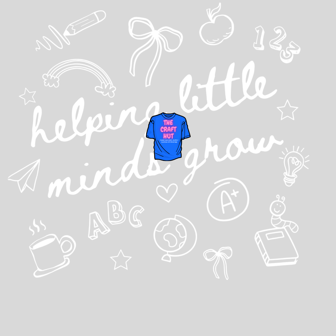 Teacher DTF Transfer - Back To School - Helping Little Minds Grow