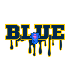 College Football DTF Transfer - U of M - Bleed Blue