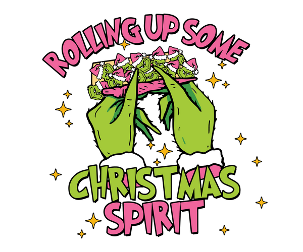 DECAL- ROLLING UP SOME CHRISTMAS SPIRIT