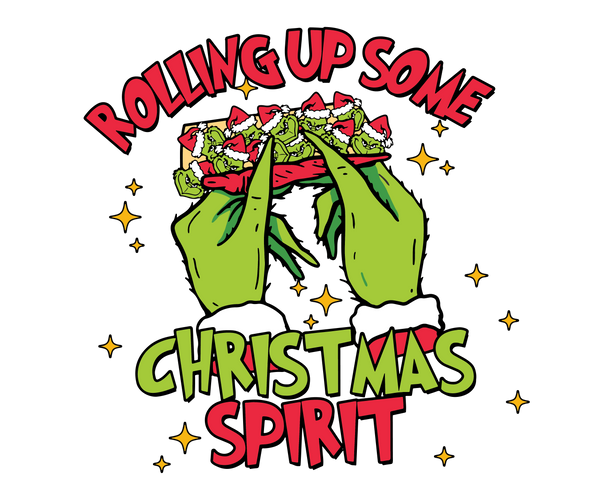 DECAL- ROLLING UP SOME CHRISTMAS SPIRIT