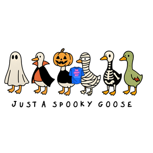 Halloween/Fall DTF Transfer - Just A Spooky Goose