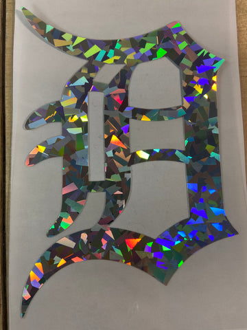 Tiger's DTF - Old English D (Holographic) 4x6