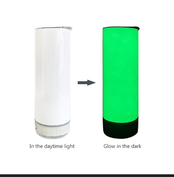 Glow In The Dark Speaker Tumbler - 20OZ Sublimation Tumbler