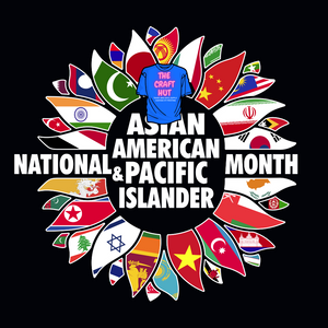 May DTF Transfer - National Asian American and Pacific Islander Month - Flower Flags