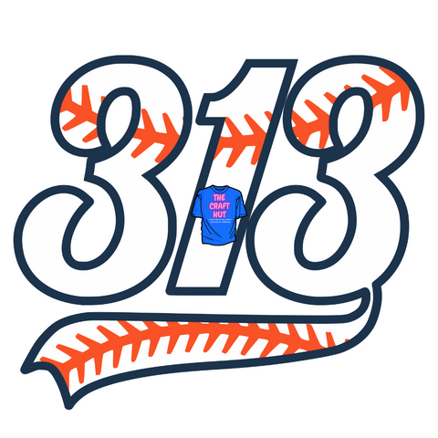 Tigers DTF Transfer - 313 Baseball