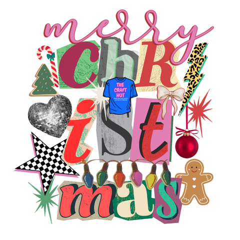 Christmas DTF Transfer - Christmas Collage