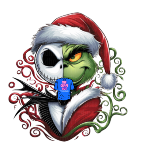 Christmas DTF Transfer - Skeleton/Santa