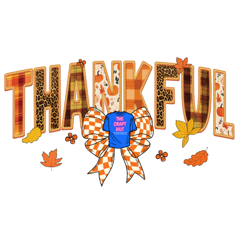 Thanksgivng/Fall DTF Transfer - THANKFUL Bow