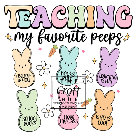 Easter DTF Transfer - Teaching Peeps (Adult)