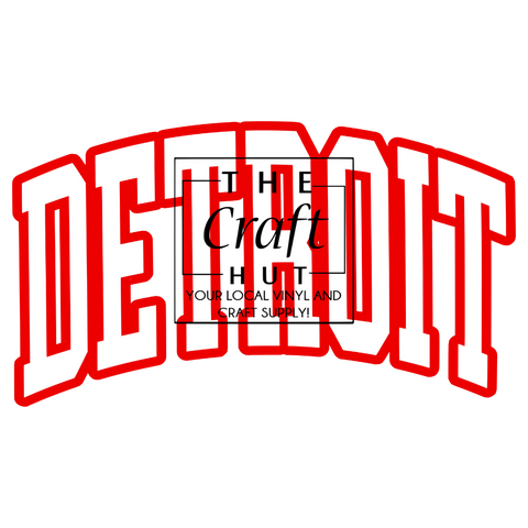 Red Wings DTF - Detroit Red and White Logo