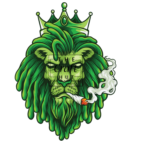 Cannabis DTF Transfer - Green Lion