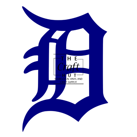 Tigers DTF - Old English D (Navy)