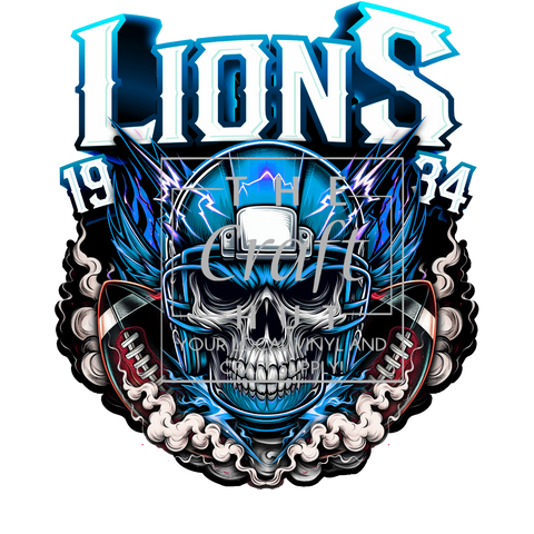 DECAL- Lions Skull
