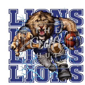 Lions DTF Transfer - Lion Running