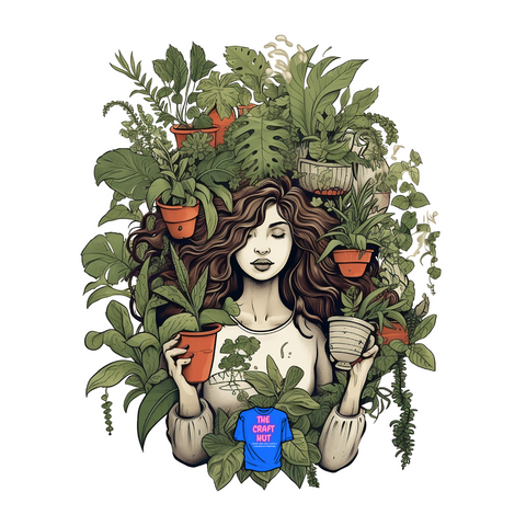 Spring DTF Transfer - Plant Lady