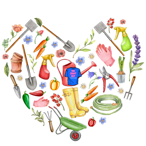 Spring DTF Transfer - Garden Heart