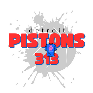 Detroit Pistons DTF Transfer - 313 Splash