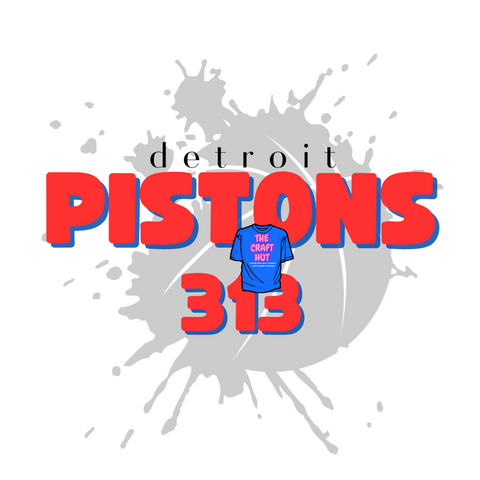 Detroit Pistons DTF Transfer - 313 Splash