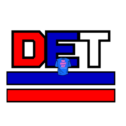Detroit Pistons DTF Transfer - DET