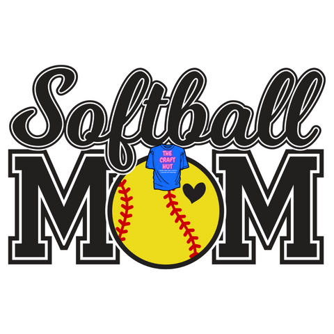 Mothers Day DTF Transfer - Softball Mom