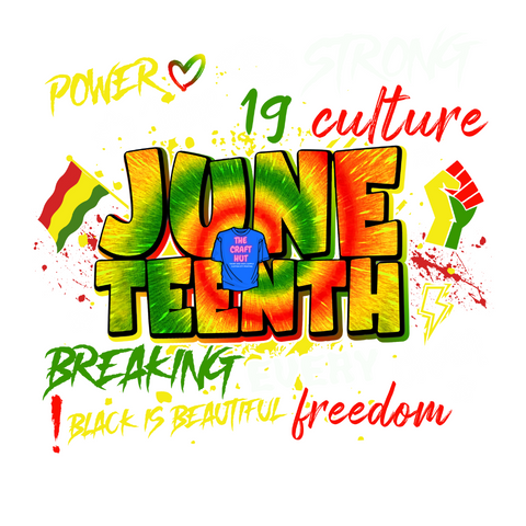 Juneteenth DTF Transfer - Graffiti Juneteenth