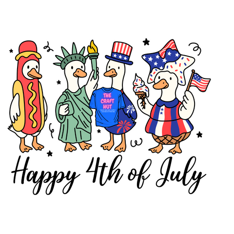 Patriotic DTF Transfer- Fourth of July - Silly Goose America