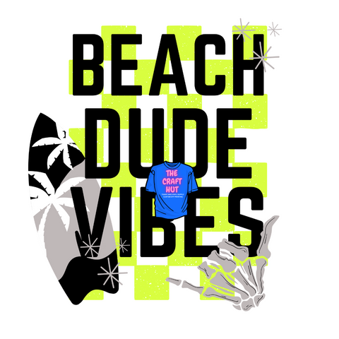 Summer DTF Transfer - Beach Dude Vibes