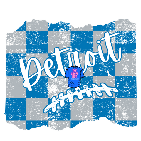 Detroit Lions DTF Transfer - Detroit Checkered