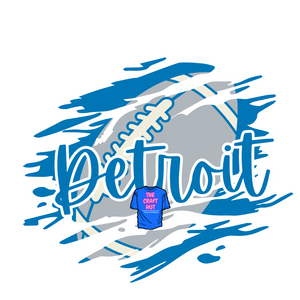 Detroit Lions DTF Transfer - Football Sketch