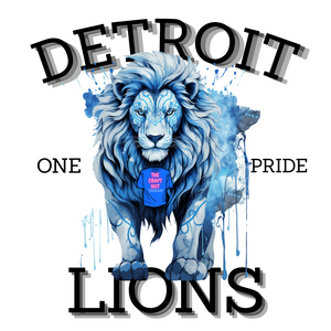 Lions DTF Transfer - Blue Lion - One Pride
