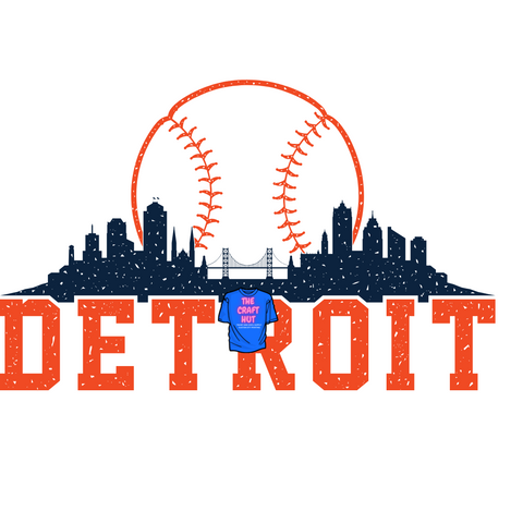 Tigers DTF Transfer - Detroit Baseball Skyline