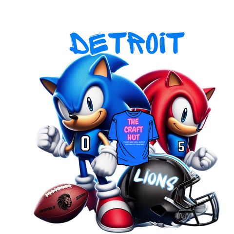 Lions DTF Transfer - NEW Gibbs and Montgomery Hedgehog