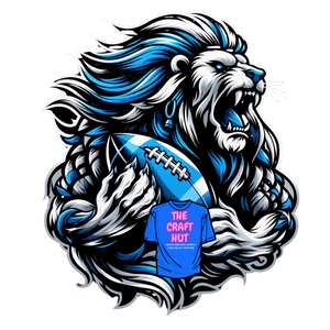 Lions DTF Transfer - Lion Clutching Footbal