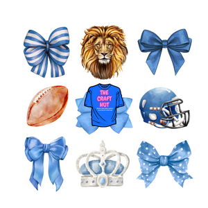 Lions DTF Transfer - Lions and Bows