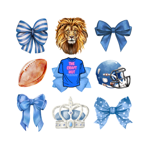Lions DTF Transfer - Lions and Bows