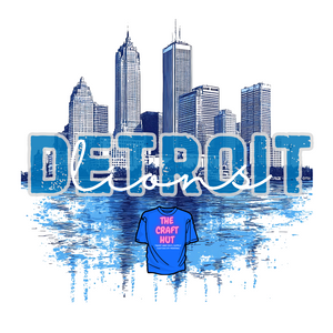 Lions DTF Transfer - Detroit Lions Skyline