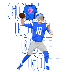 Lions DTF Transfer- Goff Detroit