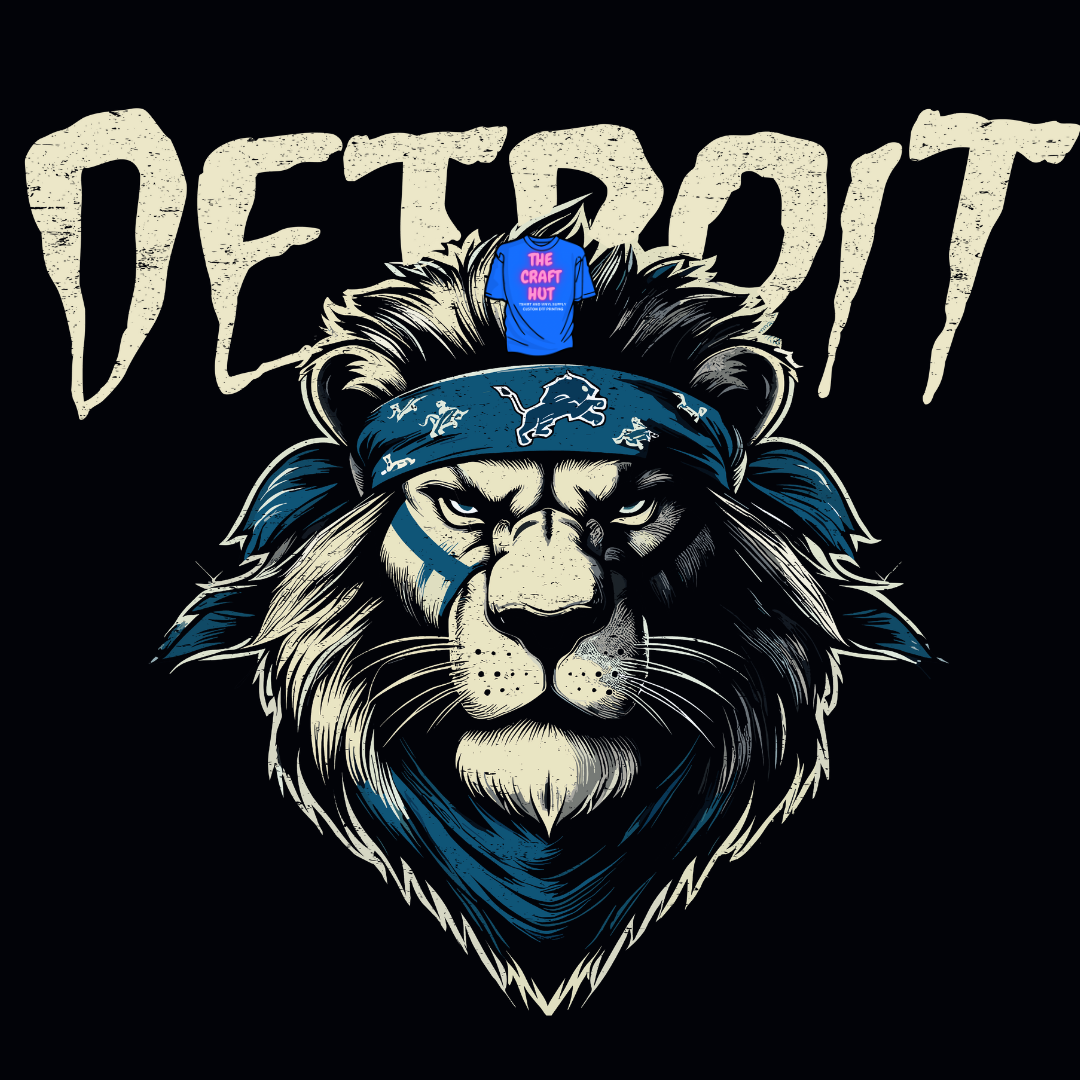 Lions DTF Transfer - Bandana Lion