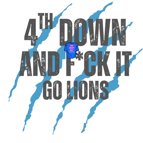 Lions DTF Transfer - Fourth Down